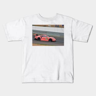 Pink Pig Sports Motor Car Kids T-Shirt